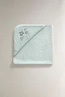 SERVIETTE DE BAIN CAPUCHE BÉBÉ TROPICAL SEA