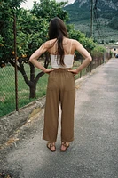 RUSTIC ELASTIC WAIST PANTS