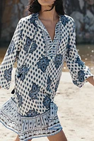 PRINTED MINI DRESS