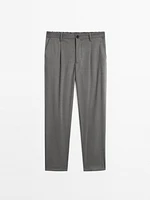 Pantalon relaxed fit à pinces