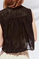 CHEMISE BRODÉE ENTRE-DEUX