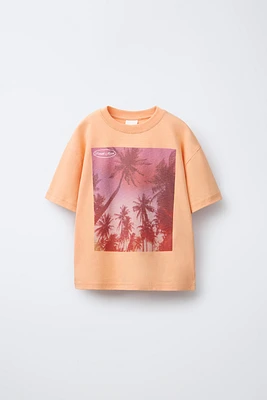 T-SHIRT À IMPRIMÉ PALMIERS
