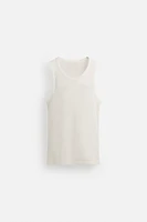 OPEN WEAVE TANK TOP