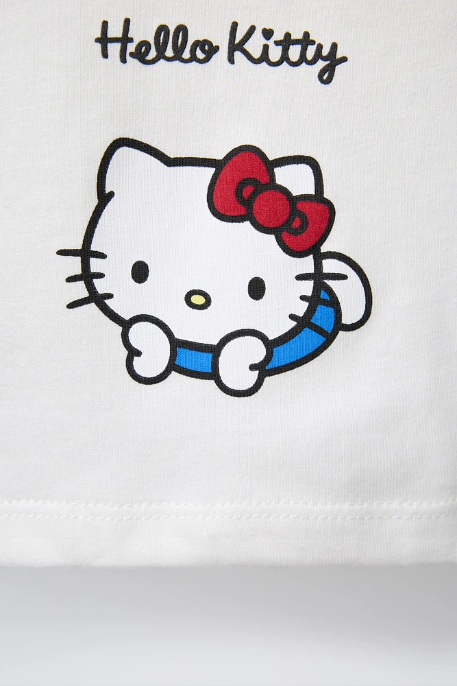 T-SHIRT BRODÉ HELLO KITTY © SANRIO