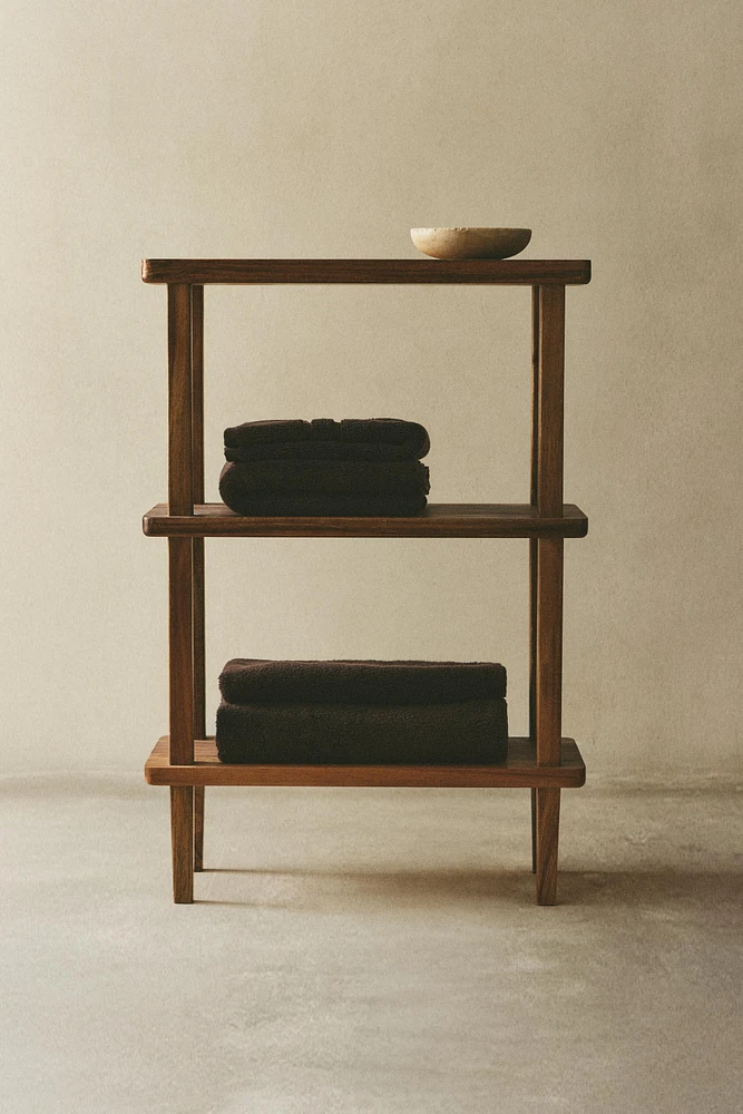 ACACIA WOOD SHELVING UNIT