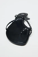 POLKA DOT STRAPPY SANDALS