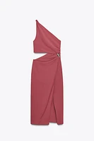 ROBE MIDI ASYMÉTRIQUE DÉCOR