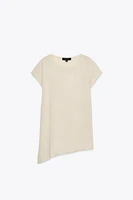 ASYMMETRIC HEM KNIT TOP