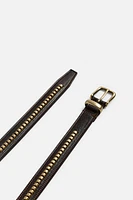 STUDDED LEATHER BELT