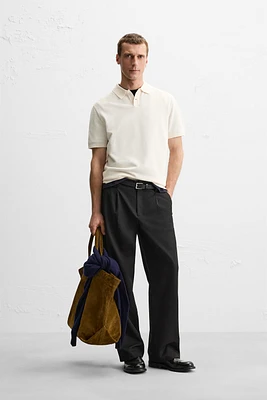 PIQUÉ TEXTURED POLO SHIRT