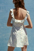 PRINTED SATIN DRESS