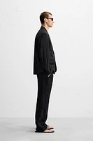 FLOWY WRINKLED EFFECT BLAZER