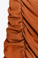 ROBE LONGUE DRAPÉE À PLIS