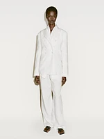 Blazer cache-cœur moulant en lin - Limited Edition