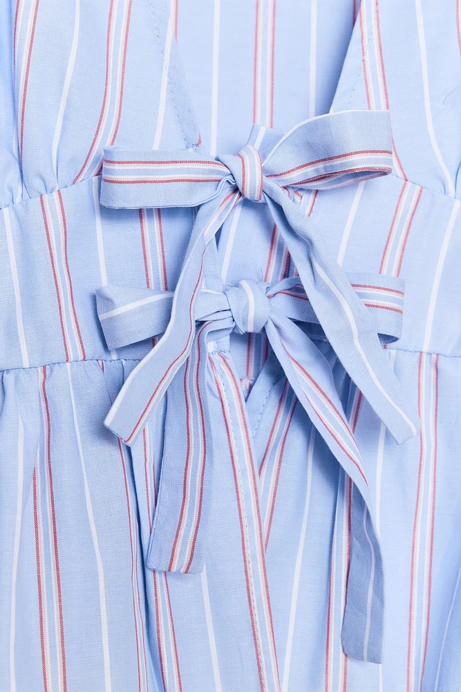 STRIPED TIE SHIRT