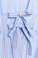 STRIPED TIE SHIRT