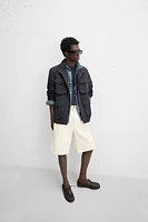 VESTE COTON - LIN POCHES