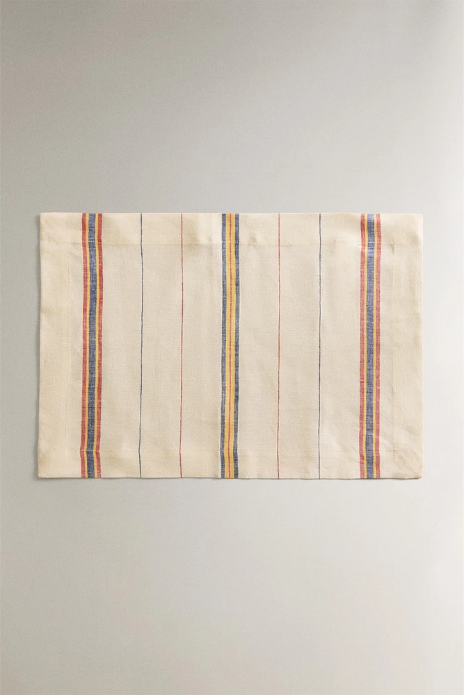 STRIPED LINEN PLACEMAT