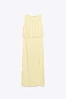 ROBE MIDI À FRONCES