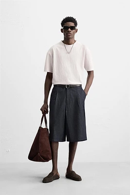RELAXED FIT STRUCTURED T-SHIRT