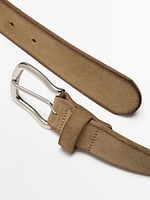 Plush nappa belt