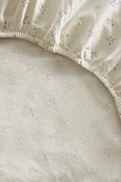 DRAP-HOUSSE ENFANT COTON MINIFLEUR