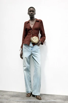 METALLIC CONCH BAG