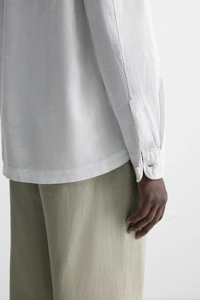 LINEN - COTTON POLO SHIRT