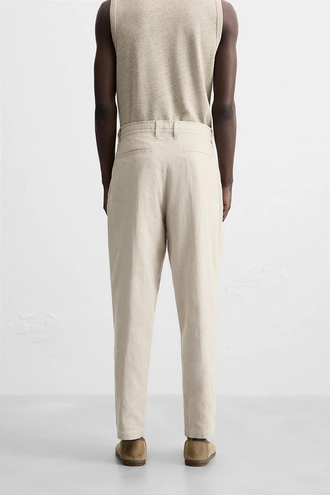 PANTALON COTON ET LIN
