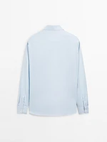 Slim fit 100% cotton Oxford shirt