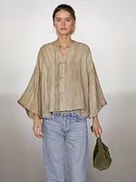 Kimono fluide avec cordons