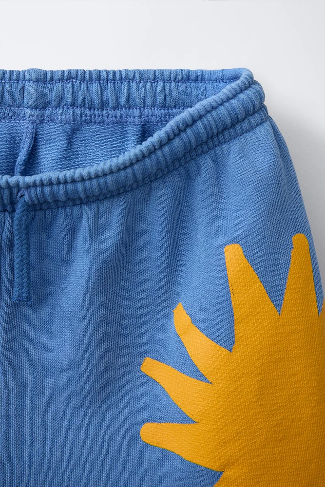SUN PRINT SHORTS