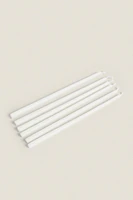 SET OF DECORATIVE CYLINDRICAL LONG TAPER CANDLES (SET OF