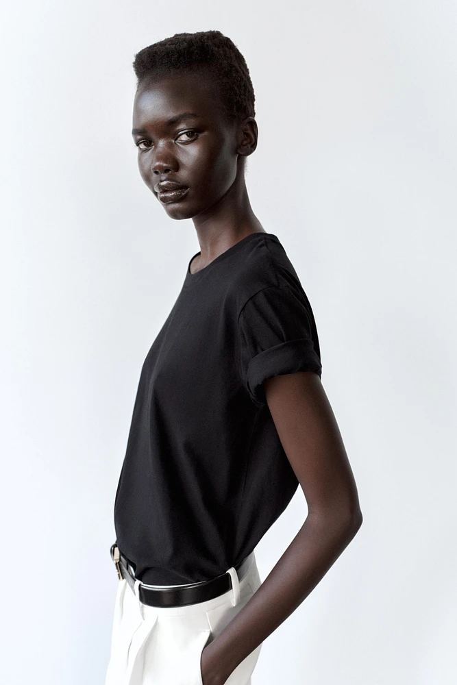 ENZYME FINISH COTTON T-SHIRT