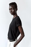 ENZYME FINISH COTTON T-SHIRT