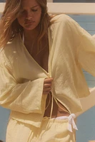 CRINKLED EFFECT KIMONO