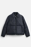 WAXED EFFECT PUFFER JACKET