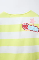 STRIPED PATCH T-SHIRT