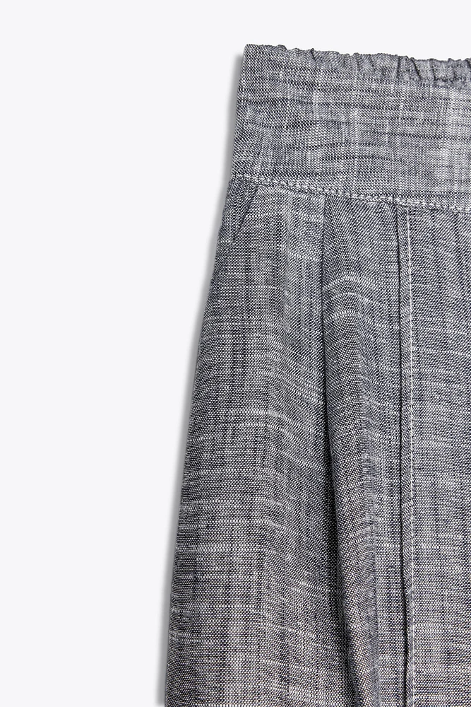 WIDE LEG LINEN PANTS