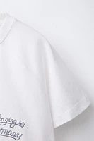 T-SHIRT À MANCHES RAGLAN IMPRIMÉ