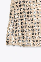 MINI-JUPE À SEQUINS