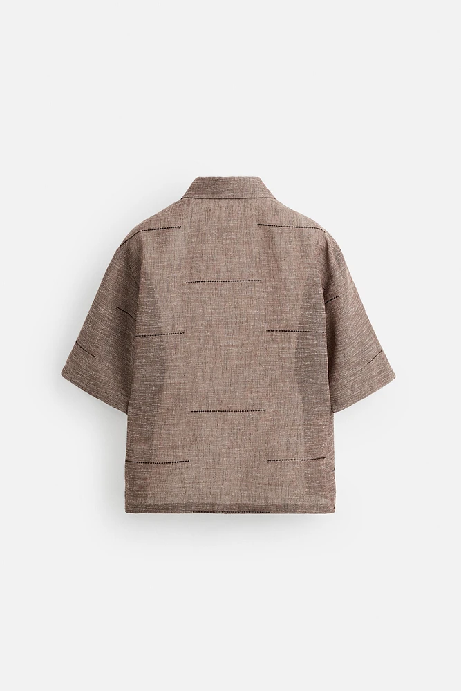 CHEMISE STRUCTURE BRODÉ