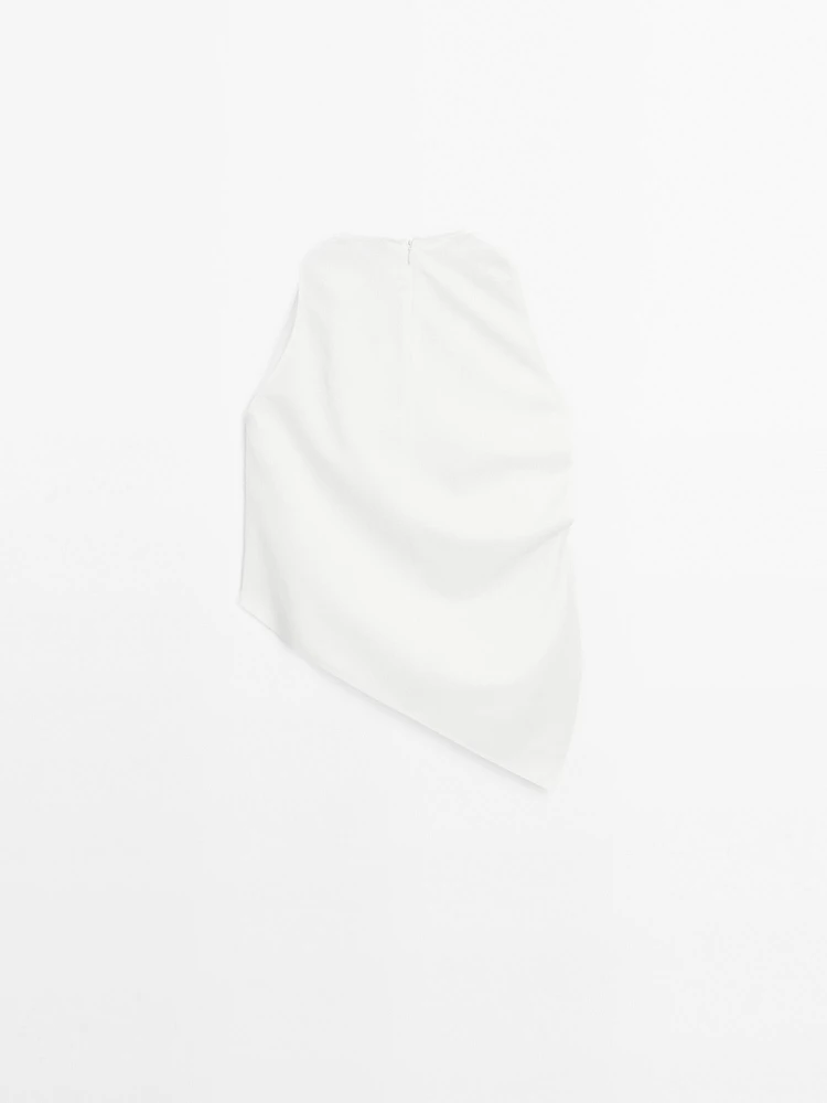 Top fluide drapé asymétrique - Limited Edition