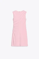SHORT DRESS WITH RUCHING