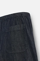 RELAXED FIT DENIM SHORTS