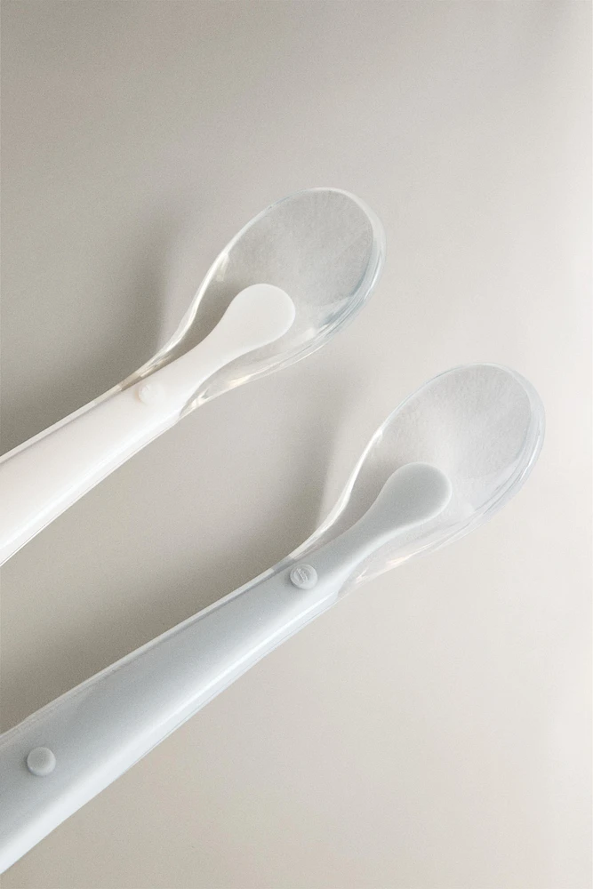 CHILDREN'S SILICONE SPOON SET
