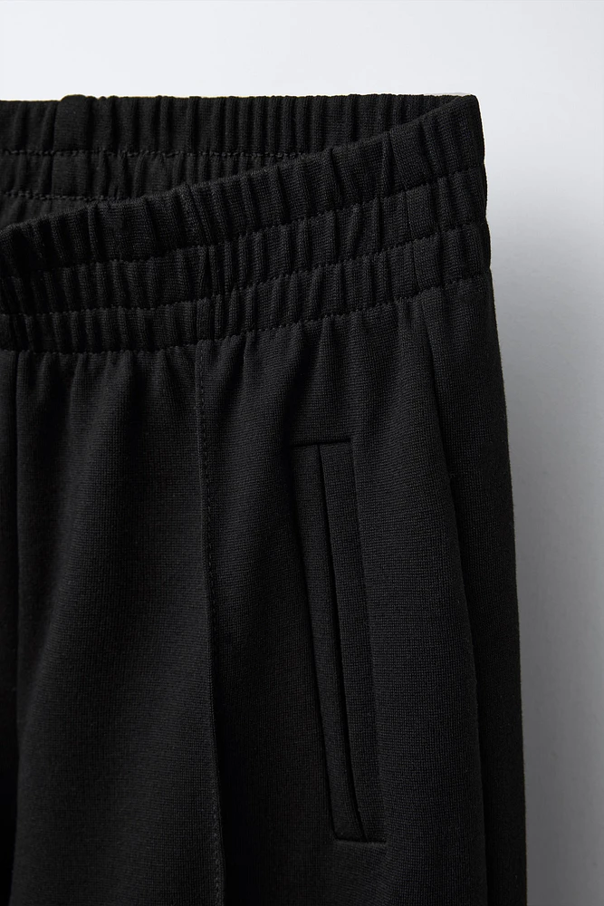 WIDE LEG SEAM DETAIL PANTS