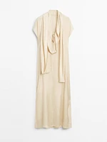 Long flowing dress with scarf detail - Limited Edition