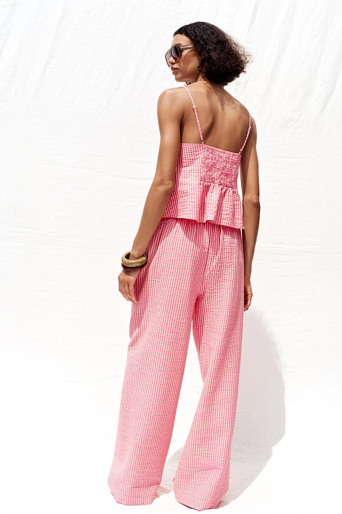PANTALON LARGE RAYÉ