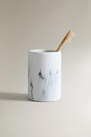 PORTE-BROSSES À DENTS EFFET MARBRÉ